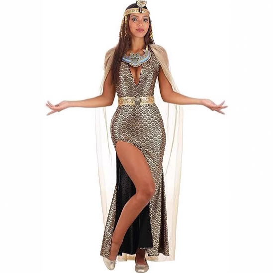 M-Xl Ancient Greek Egyptian Greek Goddess Halloween Medieval Palace Cos Stage Costume Western Party Costume