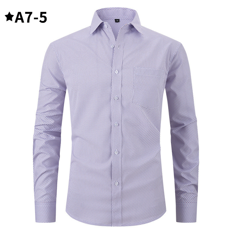 Camisa informal a cuadros delgada y estampada para hombre, popular en Amazon, tipo cárdigan de manga larga, talla grande, ropa de otoño para hombre image 10