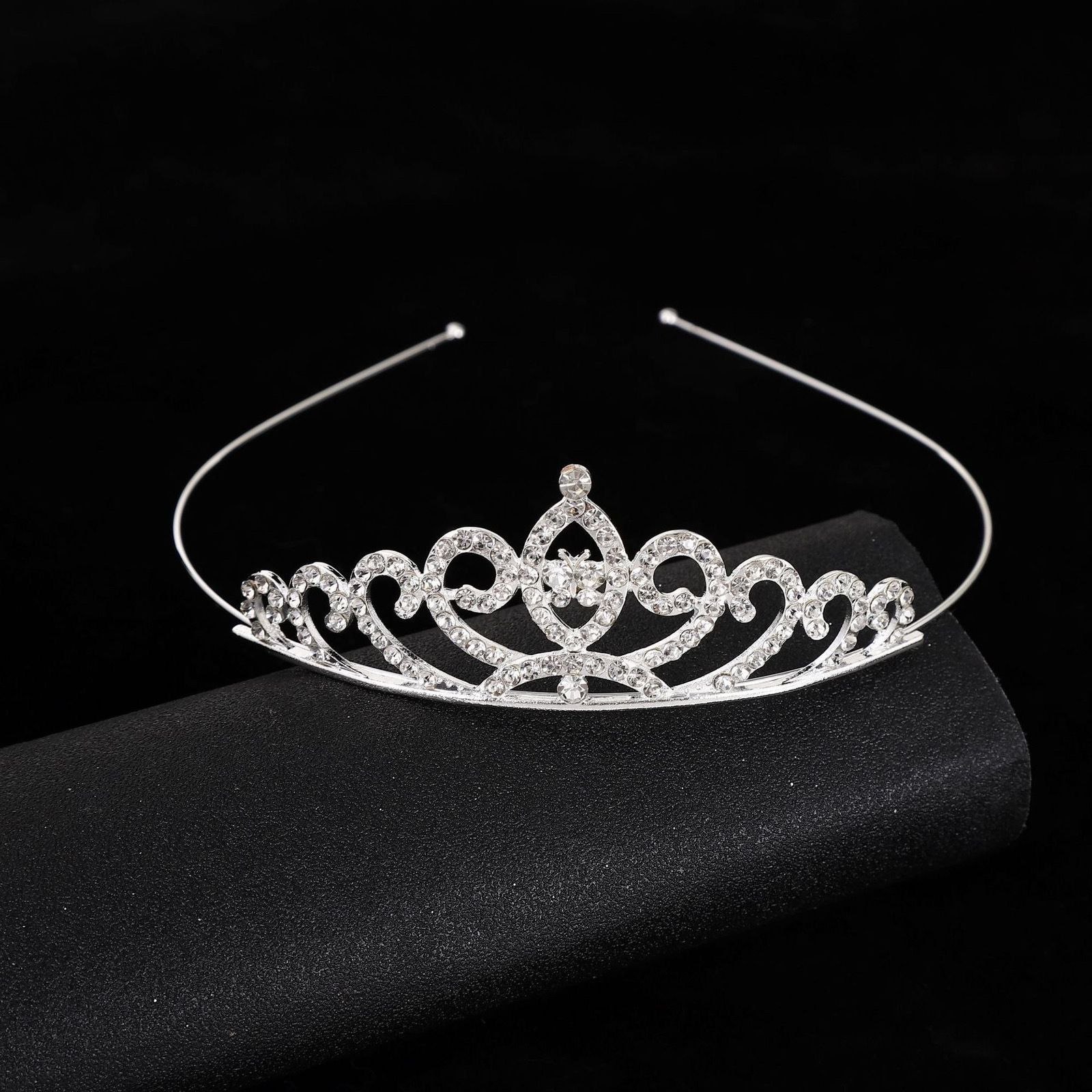 Corona transfronteriza cabeza de cumpleaños para niños joyas de cabello de fiesta joyas de boda flor princesa diamante cabeza de aro