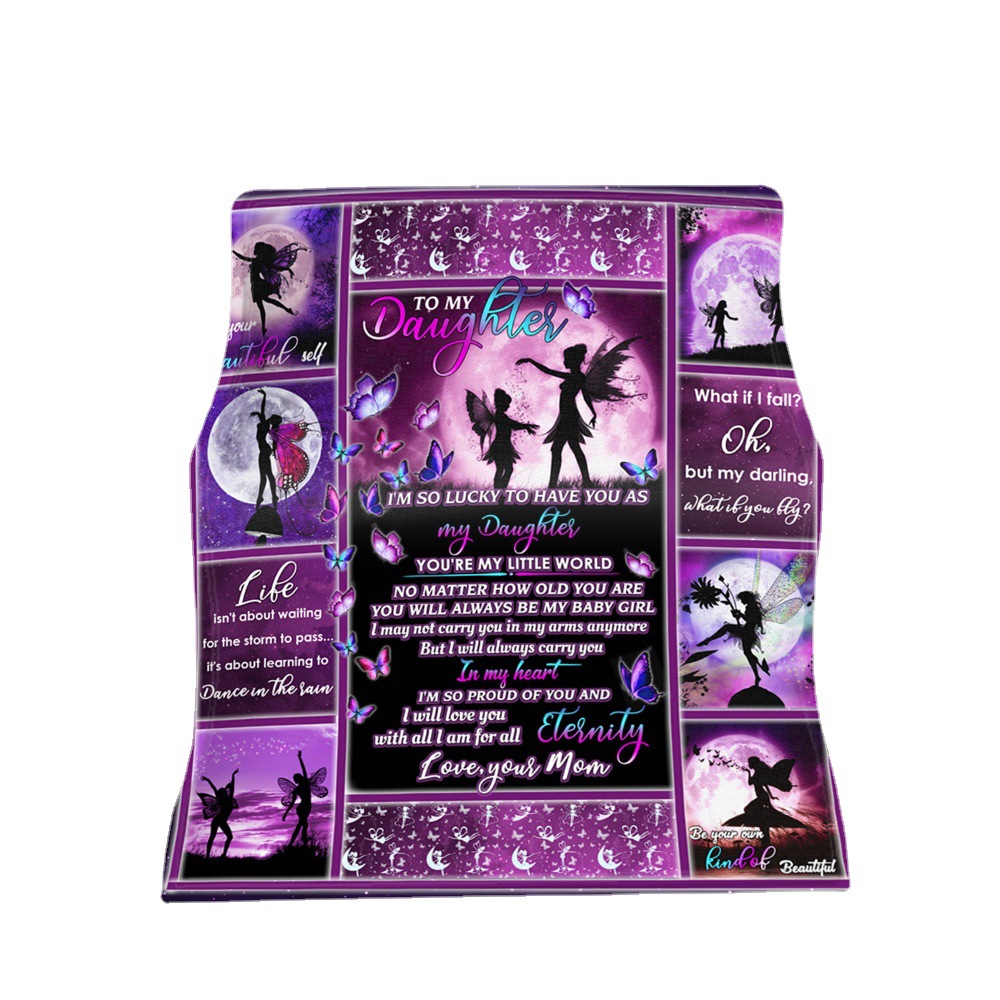 新款非洲女信封式法兰绒毛毯信件写信秋冬保暖沙发盖毯代发