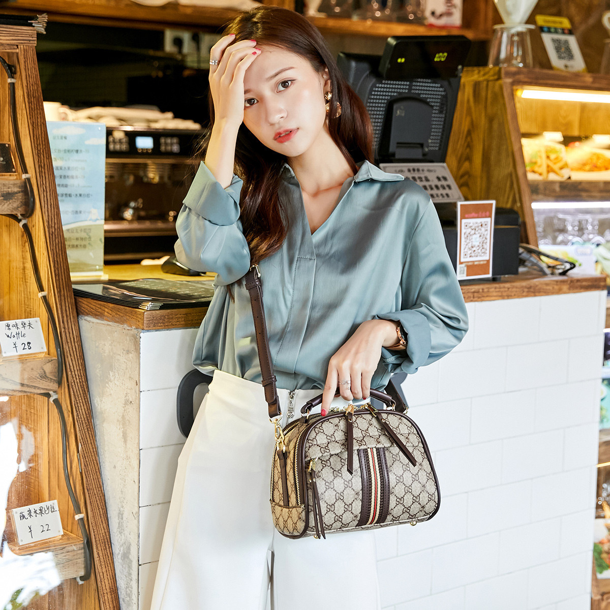 2023 new fashion like you the same retro bag handbag collisi..