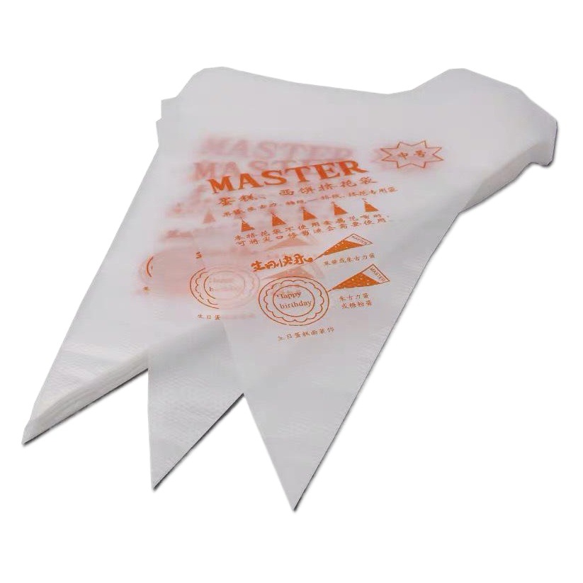 Decorating Bag Thickeneded Disposable Household Squeezing Cream Cookie Cake Decorating Bag Baking Tool Set 100 Pieces