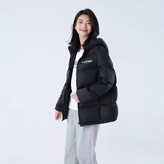 2025年新款羽绒服女短款连帽冬季加厚宽松面包服情侣款小个子外套