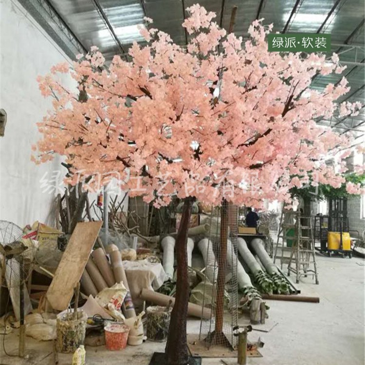 舞台装饰仿真樱花树大型假樱树许愿树发财树影楼道具装饰人造樱树