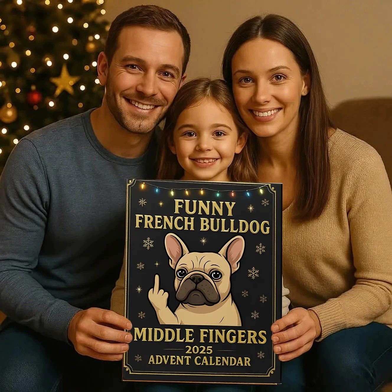 [2025 Funny French Bulldog Advent Calendar ]