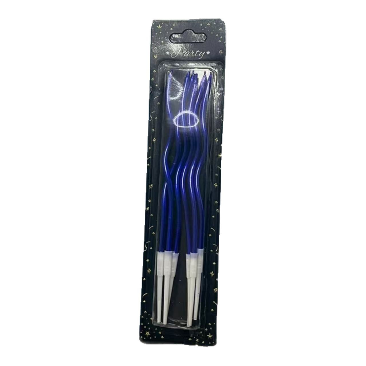 Velas de cumpleaños transfronterizas espirales doradas en forma de torsión productos de decoración de pastel velas de cumpleaños