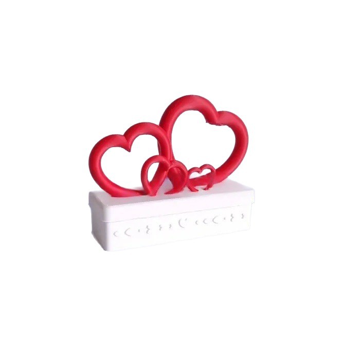 Spersonalizowane pudełko prezentowe w kształcie serca na Walentynki_voghion.com