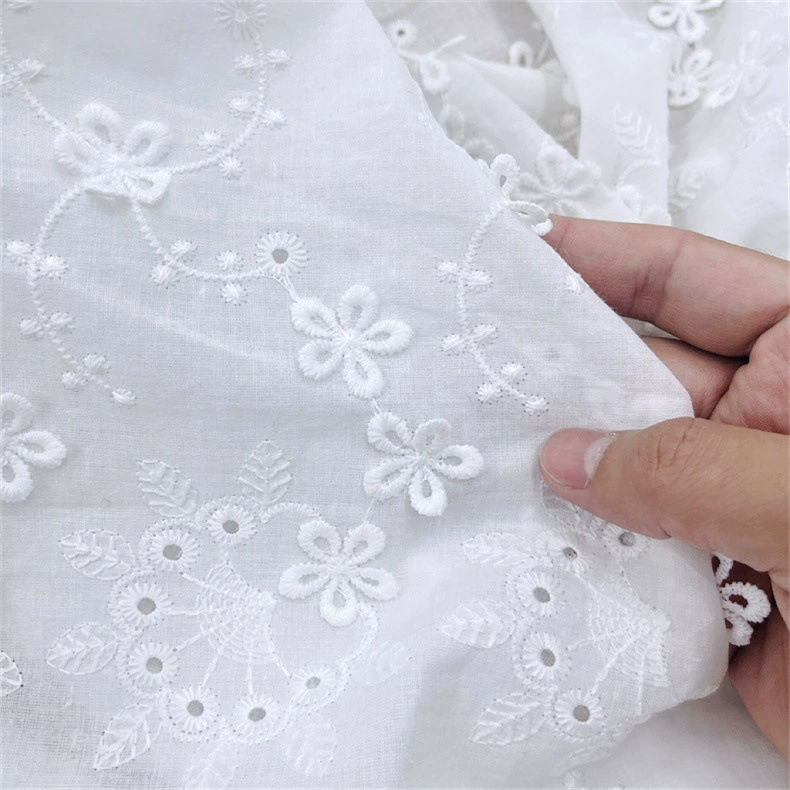Cotton three dimensional double-sided cloth, with embroidery