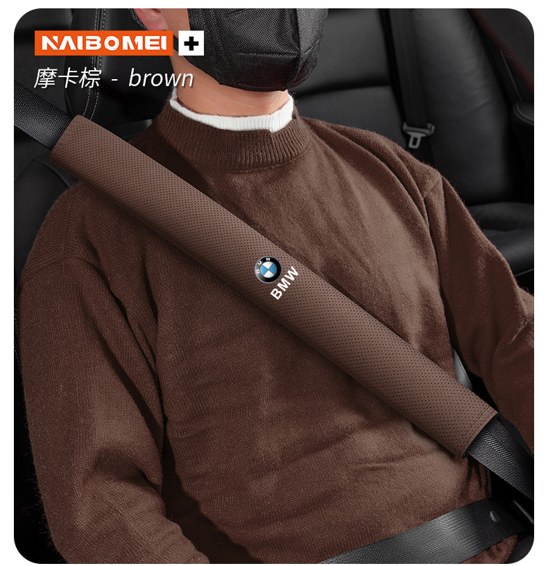 Car Seat Belt Shoulder Cover 38/50cm Extended Anti-Wear Clothing Large Truck Safety Belt Protective Cover Decoration