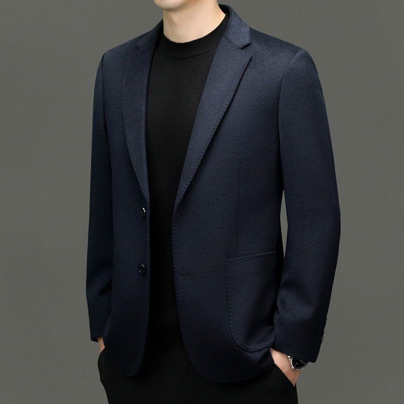 Woolen demi-season casual elite cashmere suit