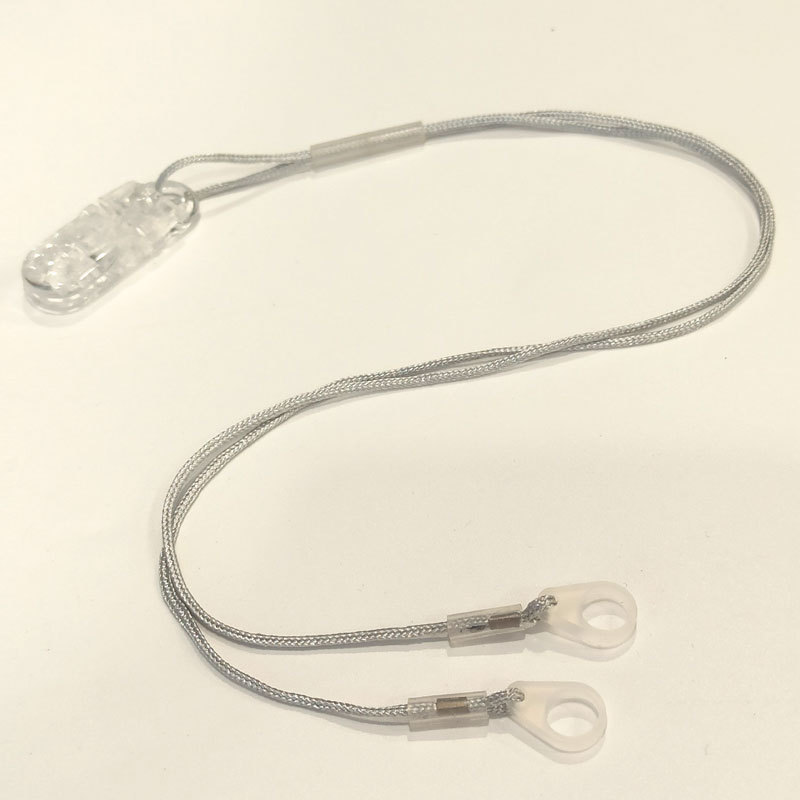 Niños a prueba de pérdida de la cuerda a prueba de pérdida de la cuerda para ancianos un solo oído auriculares cubierta especial clip de fijación al por mayor