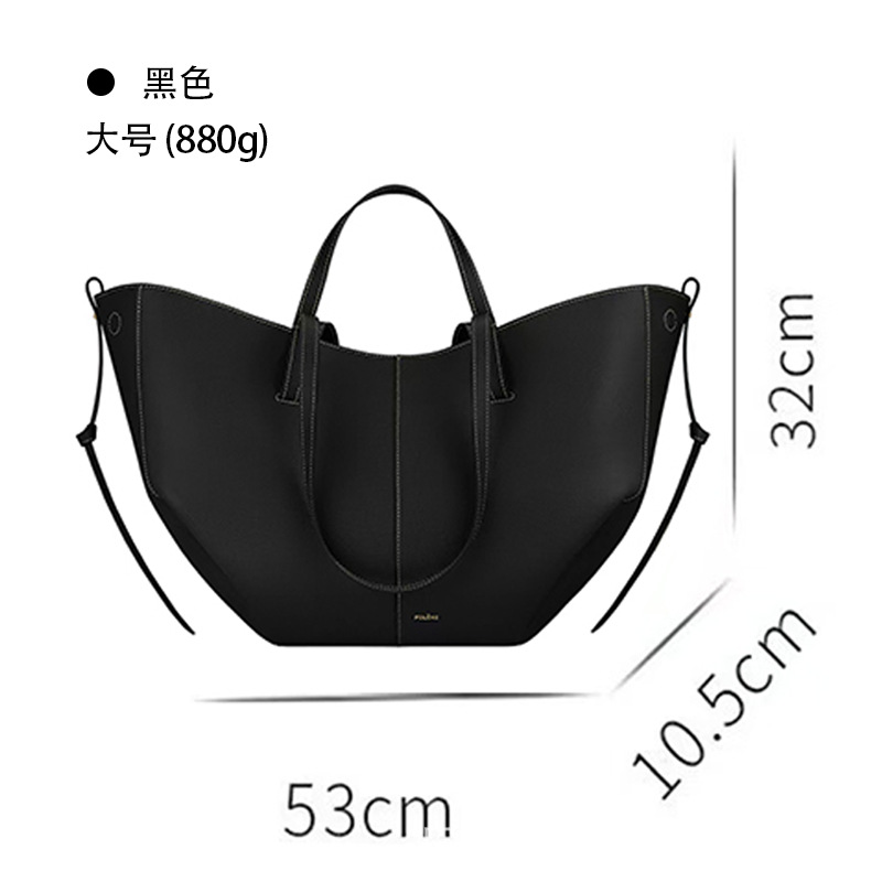 クロスボーダー高バージョン本革POEIVE大容量ショッピングバッグ片肩手提げトート翼女性カバンシワバッグ