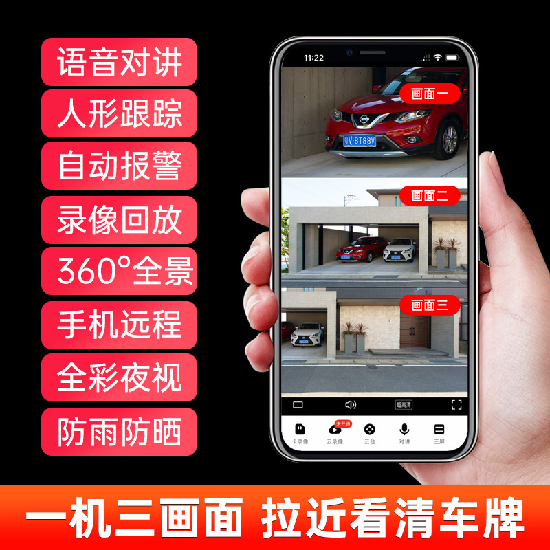 高精細度監視カメラIPC 360home 5撮影3画面20倍ズーム高精細度監視カメラ|undefined