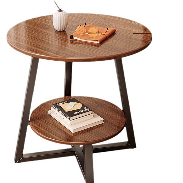 Pequeña Mesa Redonda sofá mesa auxiliar mesa de té de lujo luz Mini mesa de té pequeña sala de estar mesa de esquina casa simple mesa pequeña casa de alquiler