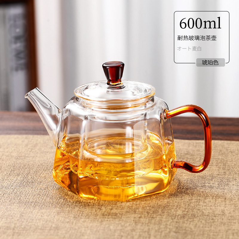 내열 유리 주전자-앰버