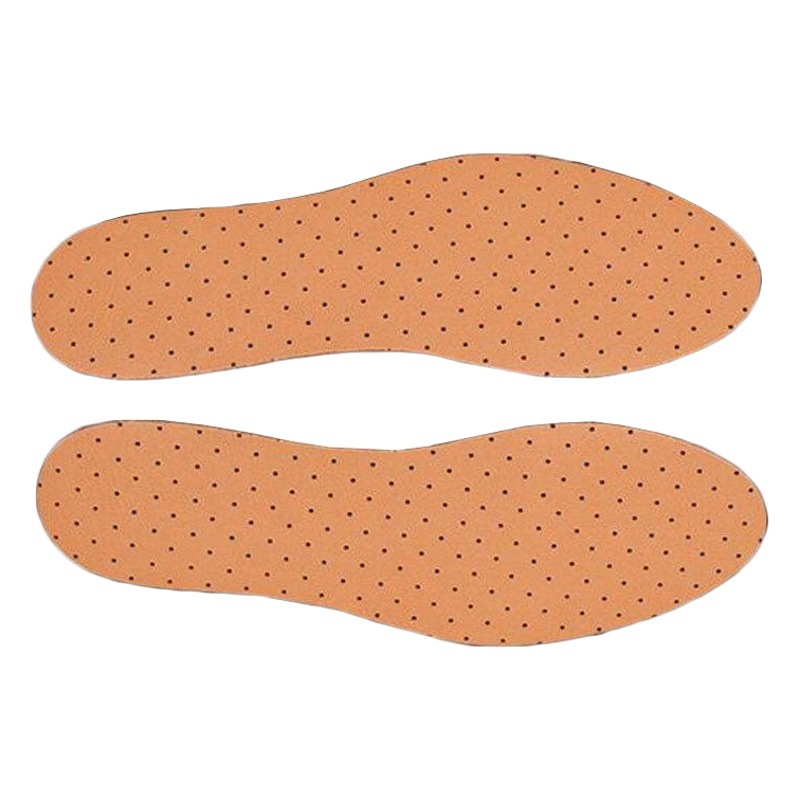 En stock suministro de ocio de absorción de golpes transpirable almohadilla de cuero suave Plantilla de látex Plantilla de cuero suave