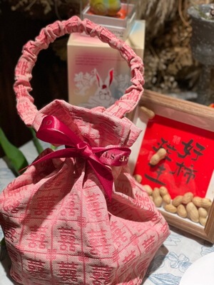 DM7Mネット赤結婚喜糖箱婚約プレゼント箱結婚式感お土産手提げ袋礼喜糖布袋|undefined
