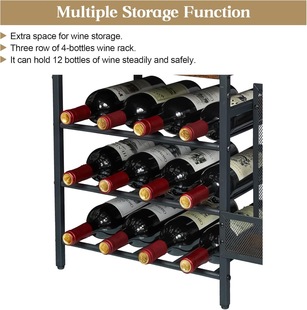 Red Wine Rack Ornaments Wine Rack Countertop Display Storage Industrial Metal Wine Rack Organizer Cabinet Desktop Bar Wine Cellar