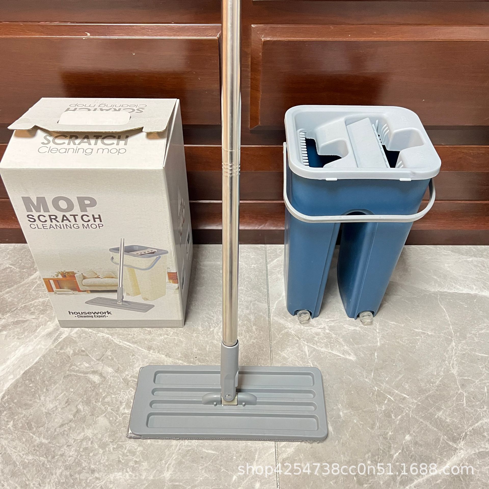 Mopo plano sin lavado a mano para el hogar Mopo plano sin lavado a mano Mopo plano sin lavado a mano para el barril raspado