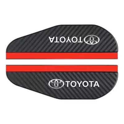 Rearview mirror rainproof sticker: Thickened Carbon Fiber Pattern - 55165a-pair-of-rain-eyebrows-toyota