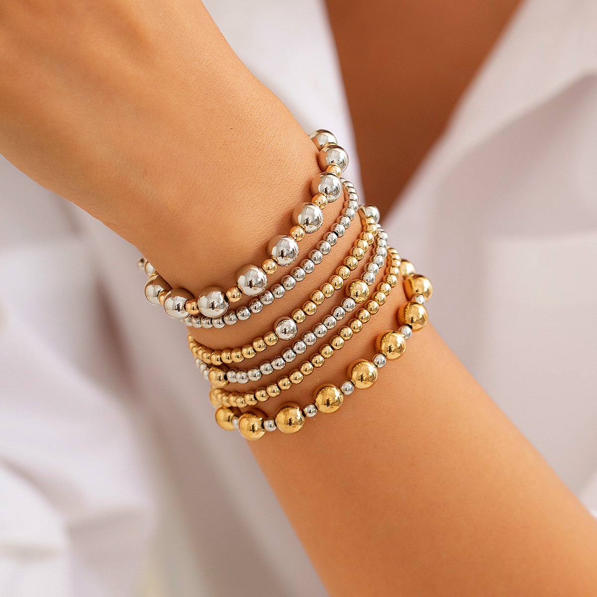 17g Weight CCB Pendant Material Bracelets Classification CCB, Imitation Pearl Chain Material Beaded Chain Chain Type 1 Set Quantity Banquet, Travel Occasion CCB, Imitation Pearl Material Heart Shape Pattern Women's Gender Plating Design Vintage Style Style Vintage Style Heart Shape CCB Imitation Pearl Beaded Chain Beaded Bracelets Wholesale 12