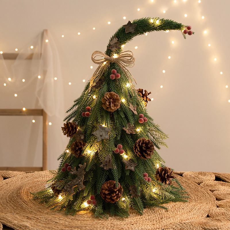 Shengyuan nuevo mini set de árbol de Navidad de Navidad decoración de la atmósfera de escritorio delfado decoración de árbol