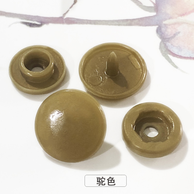 T3T5T8 impermeable con botón a presión de resina plástica, botones de ropa de bebé, botones invisibles, botones de color sin costura