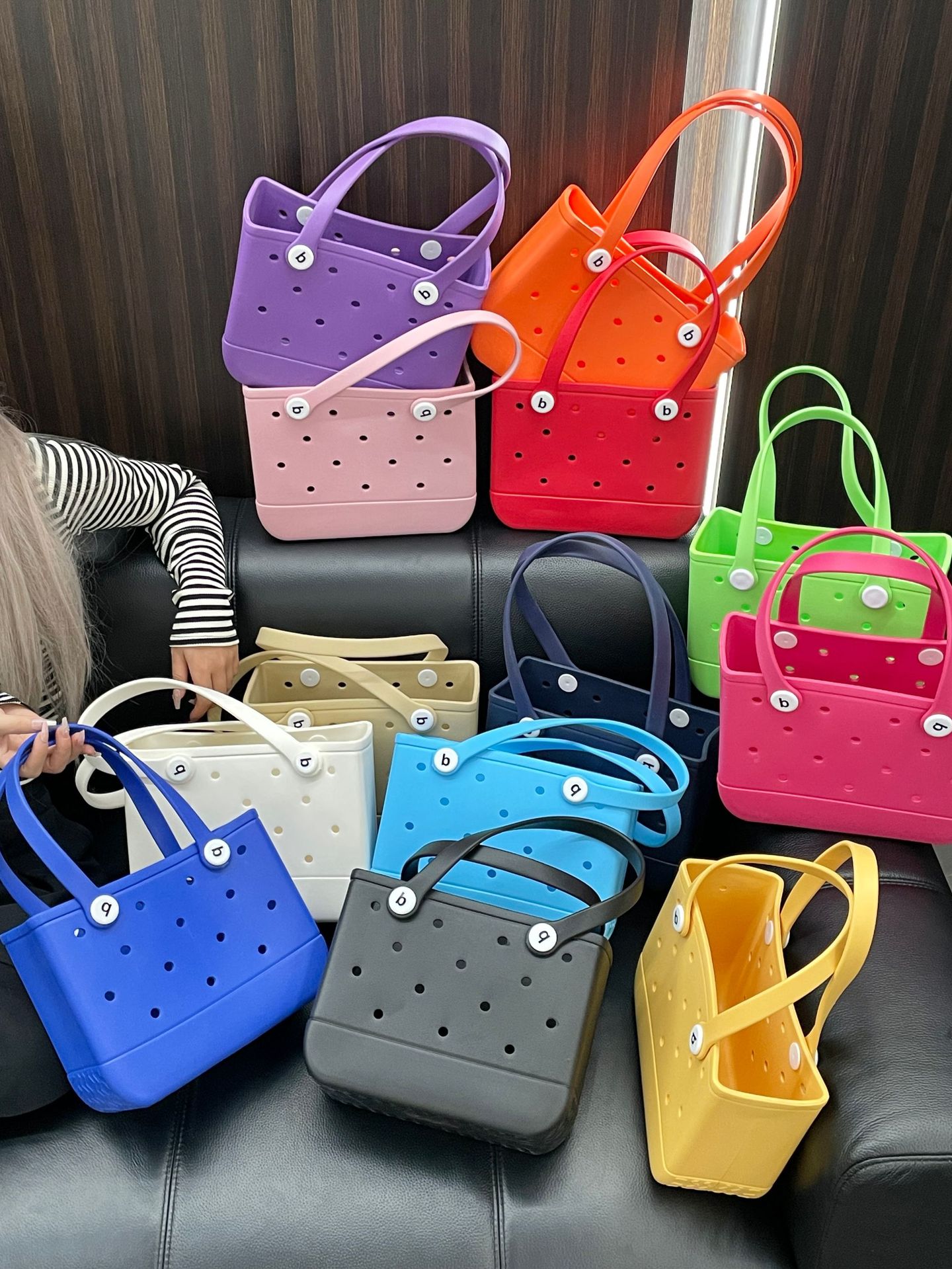 840g Weight Open Closure Type Double Handle Strap Type Tote Bag Bags Type Casual Occasion EVA Material Solid Color Pattern Spring&Summer Season Women's Gender Streetwear Style Square Shape Medium Size Women's Medium EVA Solid Color Streetwear Square Open Tote Bag 13