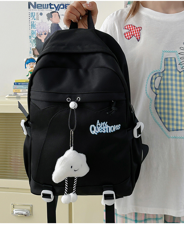 Lightweight Color Block Backpack For School & College - Spacious & Stylish Unisex Bookbag With Cushioned Straps, Multiple Pockets_voghion.com