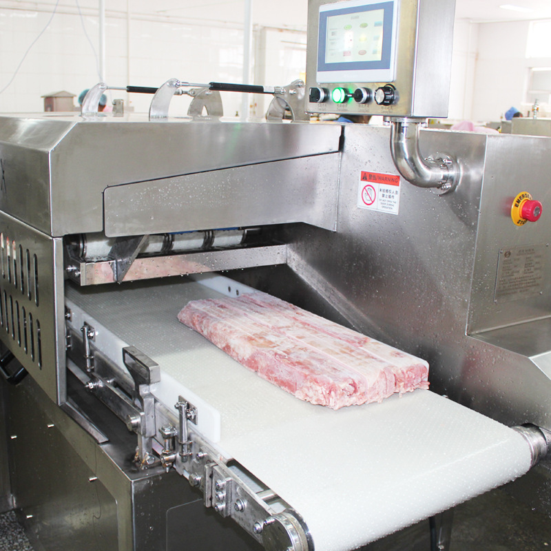 连续高速冻肉切肉机 商用冻肉切块机切片机