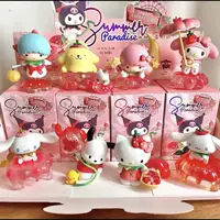 Sanrio Sweet Strawberry Paradise Blind Box Kuromi Cinnamon Dog Melody ручной работы офисный настольный орнамент подарок