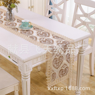 European-style light luxury lace table runner tablecloth coffee table towel tablecloth fabric rectangular TV cabinet towel table runner new product