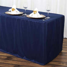 6FT黑色桌套桌布涤纶宴会台布广告桌布桌罩台罩厂家批发跨境桌布