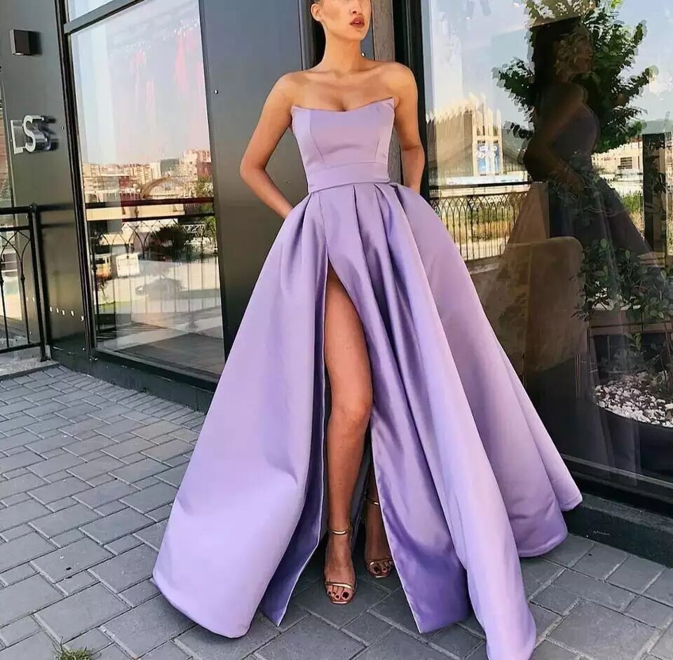 Amazon europeo y americano Comercio exterior velocidad deseo de las mujeres vestido noche simple tubo sexy Top satén soporte conjunto