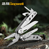 Street universal tools set for camping, hammer, folding scissors