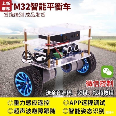 STM32 intelligence balance Car Two Two wheels Singlechip Self-balancing vehicle PID development robot Kit