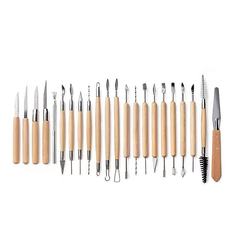 61-piece set of clay tools for pottery, stone sculpture auxiliary carving knife, silicone dotting pen, storage packaging, clay tool 