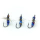 Feather High Light Colorful Ant Hook Fly Hook Griffith Poison Mosquito Micro Luya Fake Bait Fish Hook White Strip Horse Mouth