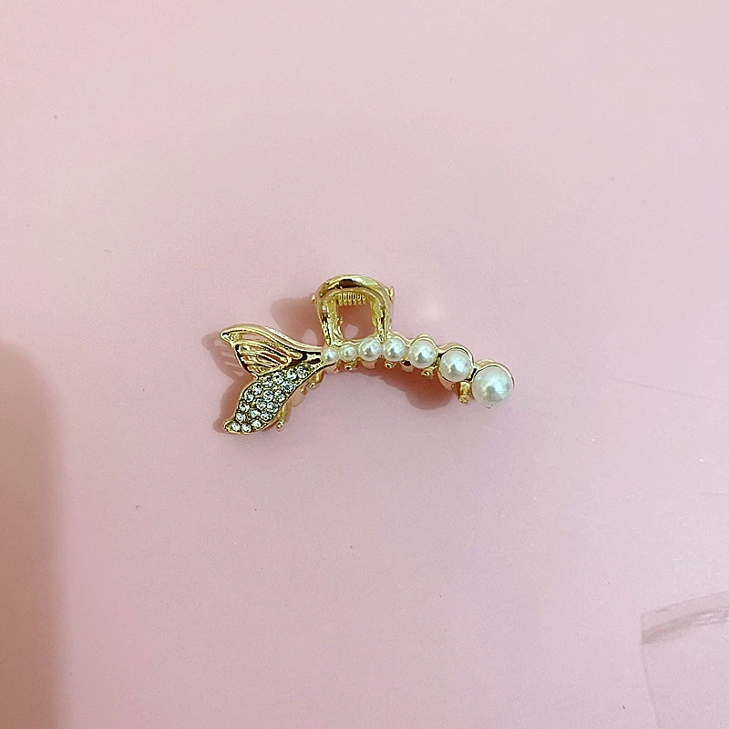 Metal crab pin, hairgrip, Korean bangs, cat's eye
