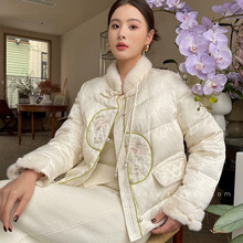 780欧货水貂毛立领国风羽绒服外套-不退换