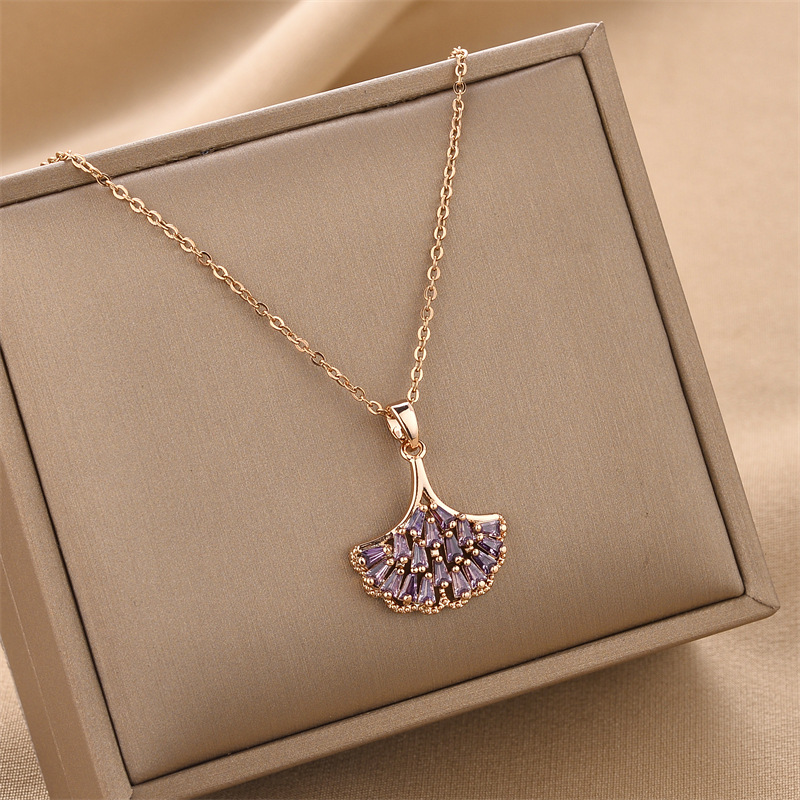 Collar de acero de titanio para mujeres simple y versátil estilo ligero de lujo nicho diseño de alta calidad no decoloración joyería de cadena de clavícula al por mayor