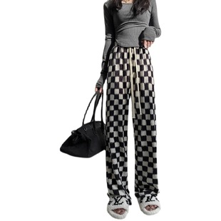 Amazon Lace Wide Leg Pants Women's Spring and Summer New Mori Style Sweet Sagging Soft Waxy Nine-point Casual Straight Pants