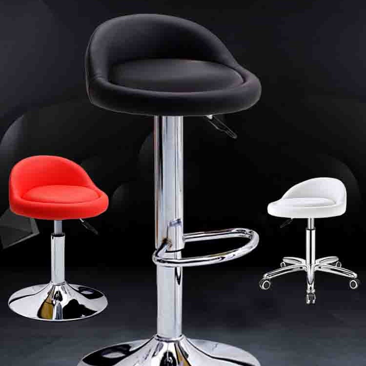 吧台椅升降椅转椅现代简约椅子前台旋转圆椅小办公调节高脚椅凳J&