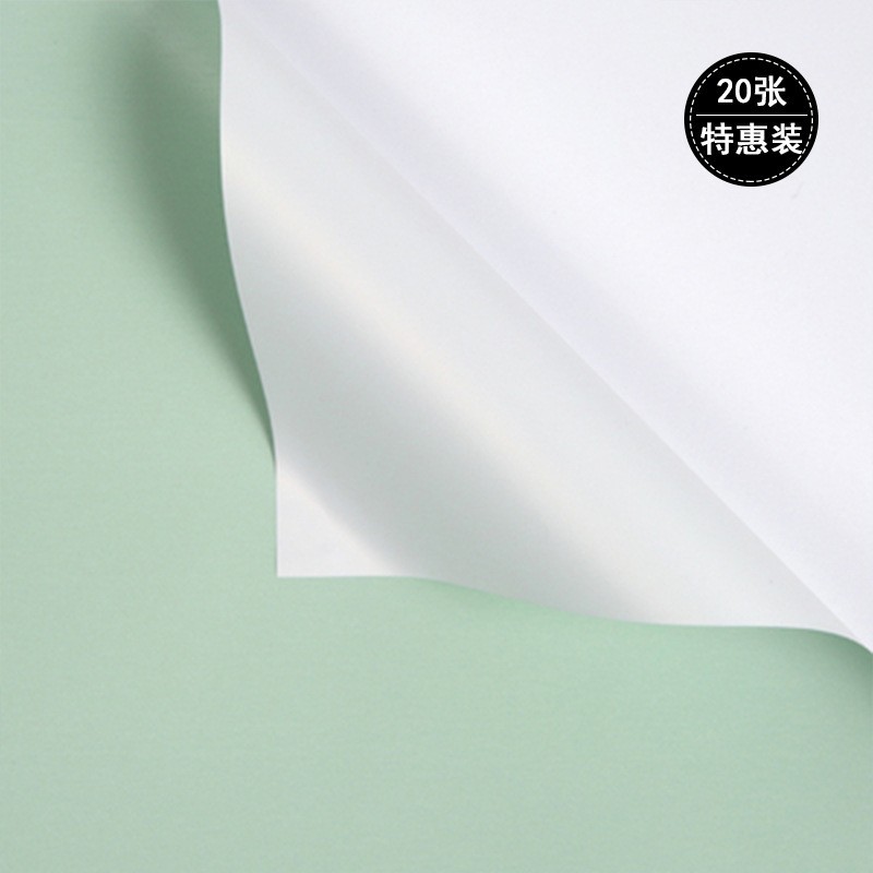 Papel de regalo de flores descuento al por mayor doble color papel Ouya papel flor papel rosa ramo coreano material de papel impermeable