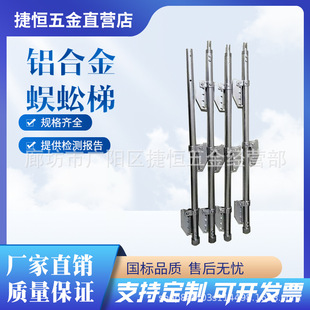 Railway Construction Single Straight Ladder Contact Network Foldable Pedal Aluminum Alloy Centipede Ladder Power Maintenance Single Hook Ladder
