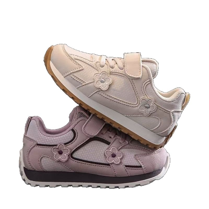 Zapatos deportivos princesa de niñas 2026 otoño nuevos zapatos de entrenamiento de moda para niños de suela suave zapatos de carreras casuales