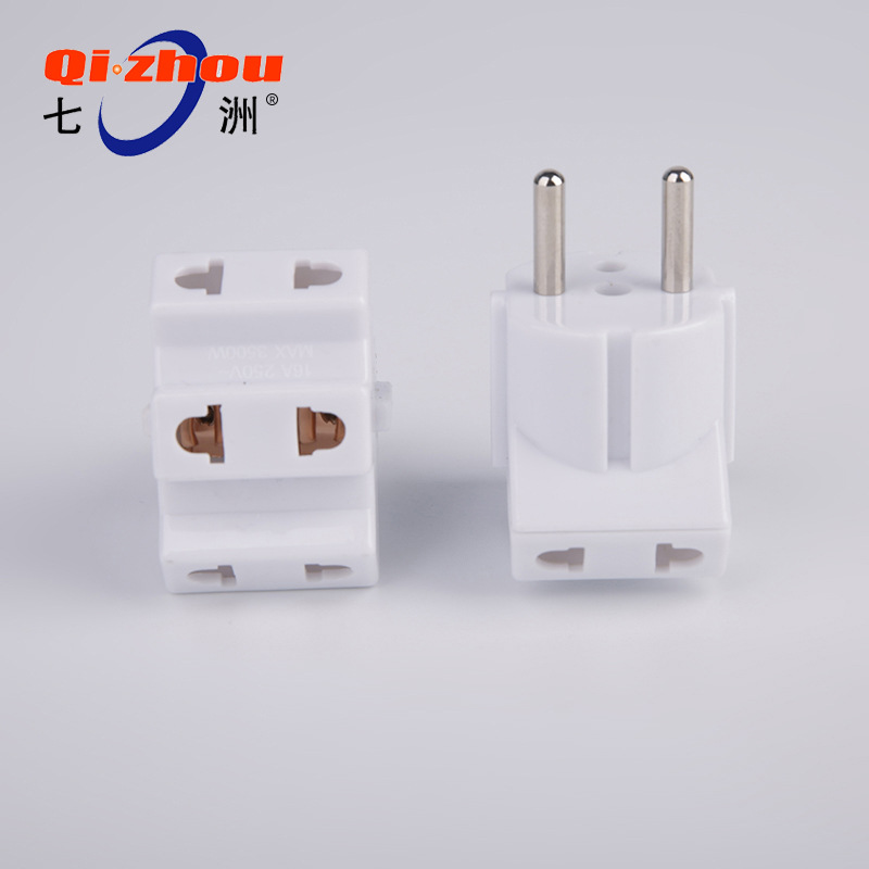 欧式一转多孔插 欧洲旅行便携转换插头 欧规多孔转换插座