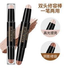 Yaqino Dual-Ended Contouring Stick for Women, Multi-Use Highlight, Contour, Concealer, Nose Shadow, Shadow Stick, Face Brightener, Beginner-Friendly