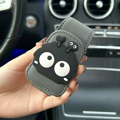 Car glasses holder, high-end Car Glasses Clip/Bill Clip - antenna-coal-ball-gray-glasses-clip