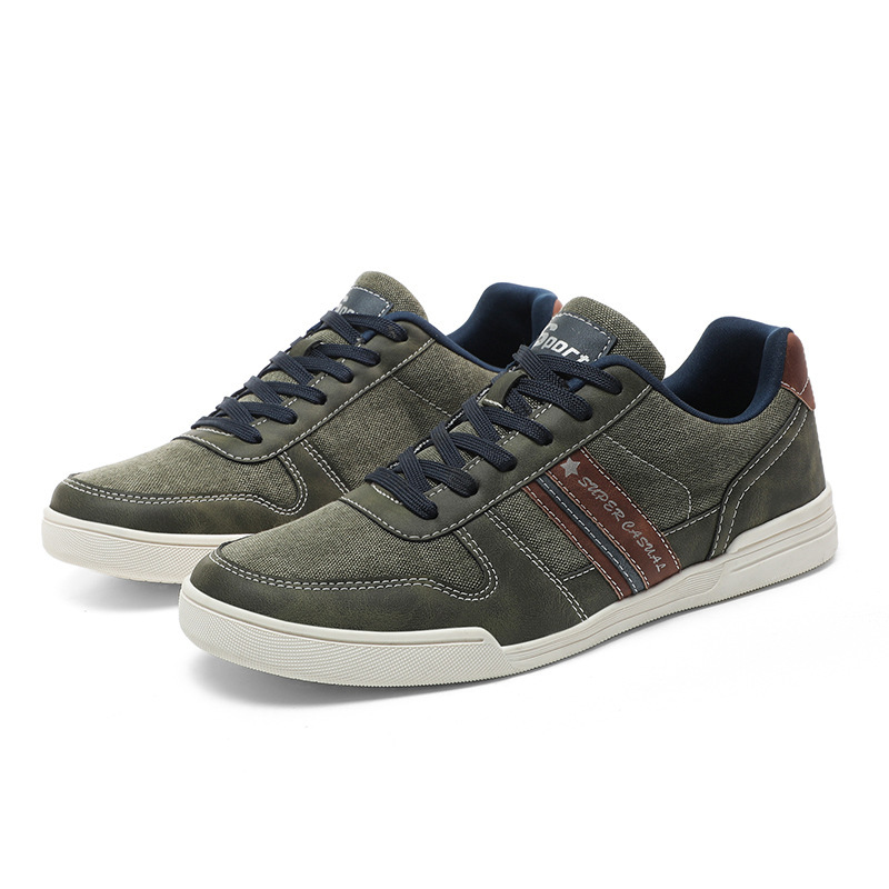 Comercio exterior 48 zapatos casuales de moda de hombre jeans skate zapatos deportivos de altura baja de suela gruesa zapatos de moda británicos